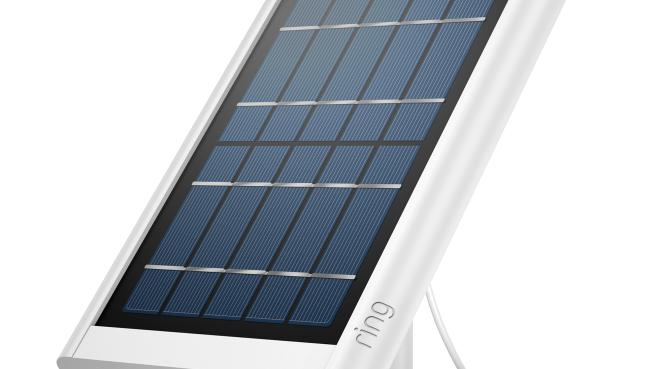 Das Solar-Panel Silo lädt die Smart-Home-Komponenten bei Sonnenschein auf. Foto: Ring