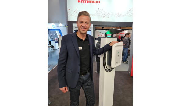 Auch Kathrein bietet Wallboxen an, im Bild Geschäftsführer Andreas Wimmer