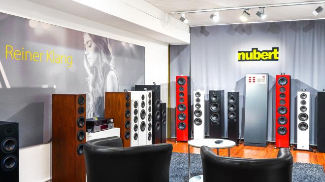 Nubert-Lautsprecher im Duisburger Store