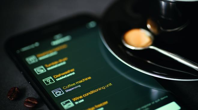 Miele CM6 Appsteuerung. Foto: Miele