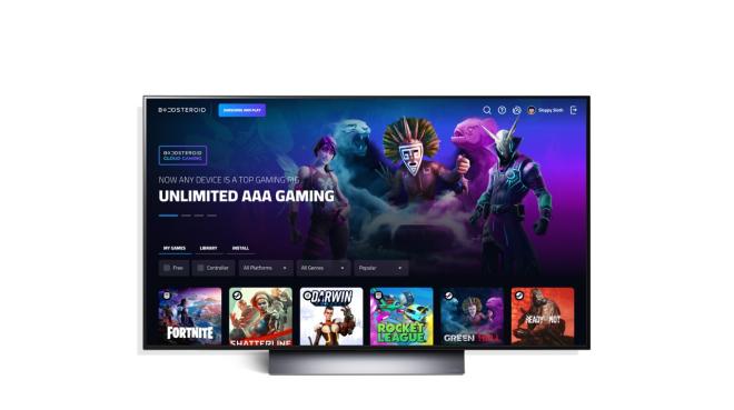 Auch der unabhängige Cloud-Gaming-Anbieter Boosteroid ist jetzt auf LG-Fernsehern verfügbar, Foto: LG
