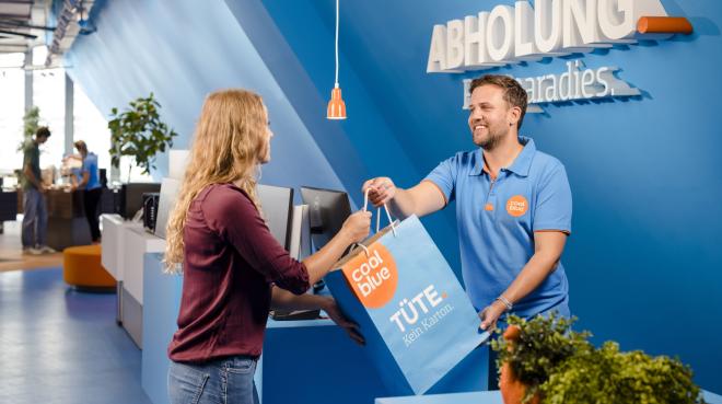 Abholung von Online-Bestellungen am selben Tag