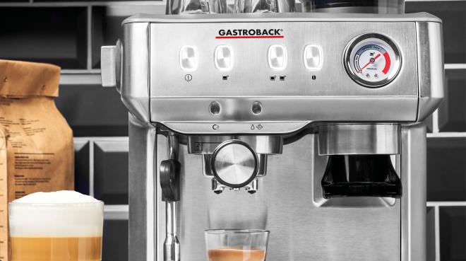 Gastroback Siebträger-Espressomaschine Design Espresso Advanced Barista. Foto: Gastroback