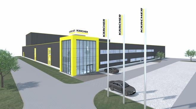 Neubauprojekt Kärcher Service Center in Ahorn - Bild: Kärcher