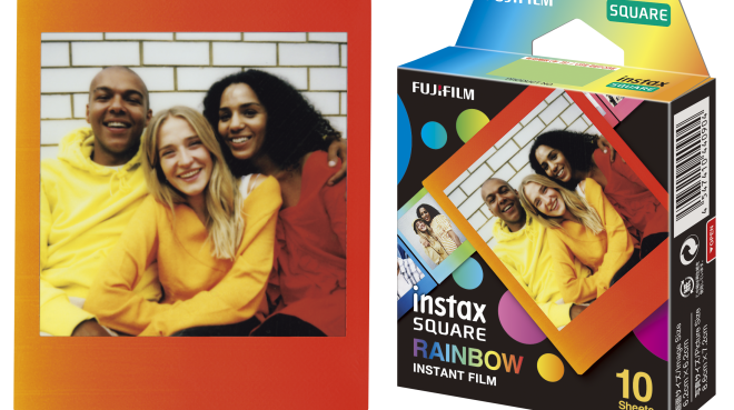 instax Square Sofortbildfilm Rainbox, Foto: Fujifilm