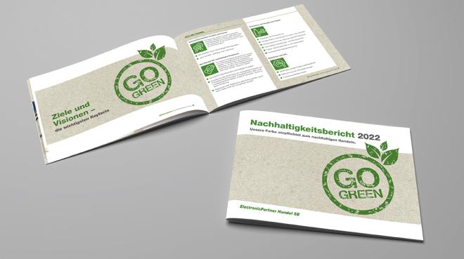 Blank 3D rendering brochure magazine on gray with clipping path No. 10