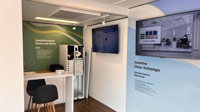 Das Innere des Toshiba Klimatrucks, Foto: Euronics Deutschland